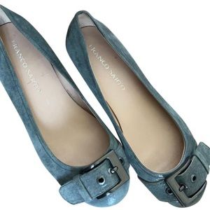 Franco Sarto, “bluebird egg” color, size 8, ballet flat